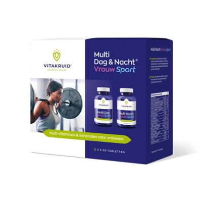 Vitakruid Multi dag & nacht vrouw sport 2 x 90 180 tabletten - Overige vitaminen/mineralen