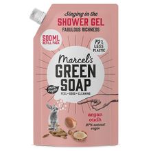 Foto van Marcel's GR Soap Shower gel argan & oudh navulling