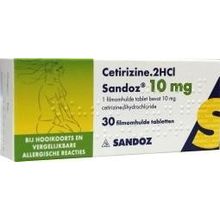 Foto van Sandoz Cetirizine 10 mg