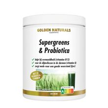 Foto van Golden Naturals Supergreens & probiotica