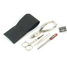 Foto van Malteser Manicure etui 4-delig leer zwart