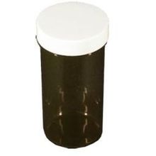 Foto van Plastobel tabletfles bruin gedopt 110 ml