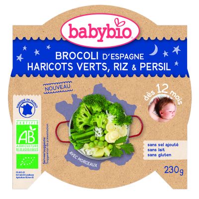 Babybio Mon petit plat broccoli princessenbonen rijst