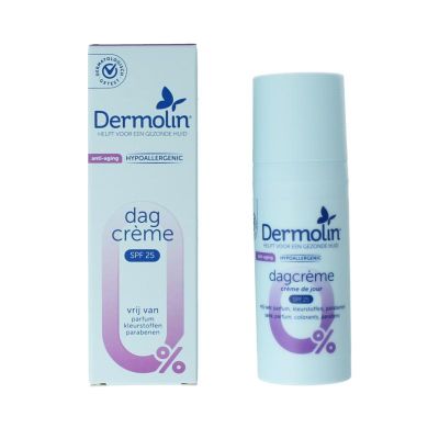Foto van Dermolin Dagcreme anti-aging flacon