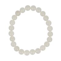 Kralenarmband jade wit 8 mm