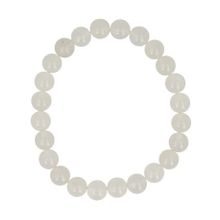 Foto van Kralenarmband jade wit 8 mm