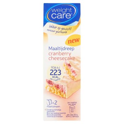 Weight Care Maaltijdreep cranberry cheesecake