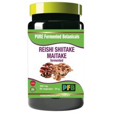 Foto van SNP Reishi shiitake maitake fermented 300mg puur
