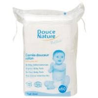 Douce Nature Baby wattenvierkantjes bio