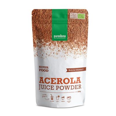 Purasana Acerola powder vegan bio 100 gram - Overige producten
