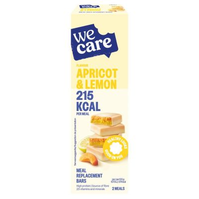 Wecare Bars apricot lemon Wecare Bars apricot lemon 116 gram - Gezonde tussendoortjes