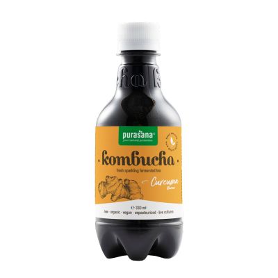 Purasana Kombucha curcuma vegan bio 330 Milliliter - Thee