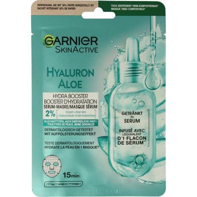 Garnier Skinact hydraterende bomb tissuemasker Garnier Skinact hydraterende bomb tissuemasker 1 stuk - Reiniging
