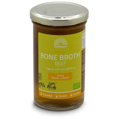 Mattisson Organic beef bone broth - botten boullion rund bio 240 Milliliter - Overig reform/levensmiddelen