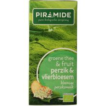 Foto van Piramide Groene thee perzik vlierbloesem