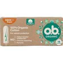 OB Organic cotton tampons super Foto van OB Organic cotton tampons super