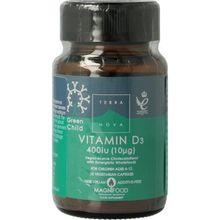 Foto van Terranova Green child vitamin D3 400 IU