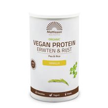 Foto van Mattisson Vegan protein erwten & rijst vanille bio
