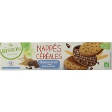 Foto van Bisson Melk chocolade frosted granenkoekjes bio