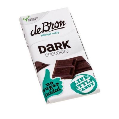 Tablet dark stevia 85 gram - Snoepgoed suikervrij