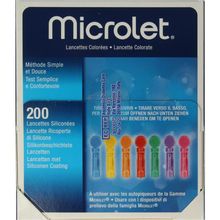Bayer Microlet lancet gekleurd P6571 Foto van Bayer Microlet lancet gekleurd P6571