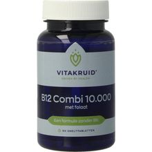 Vitakruid B12 Combi 10.000 met folaat Foto van Vitakruid B12 Combi 10.000 met folaat