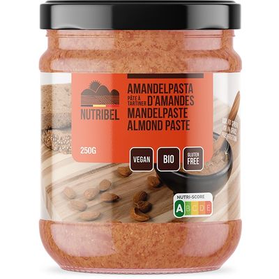 Nutribel Amandelpasta bio 250 gram - Voeding