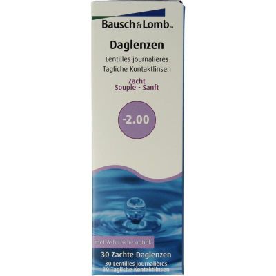 Foto van Bausch & Lomb Bausch+lomb daglenzen -2,00