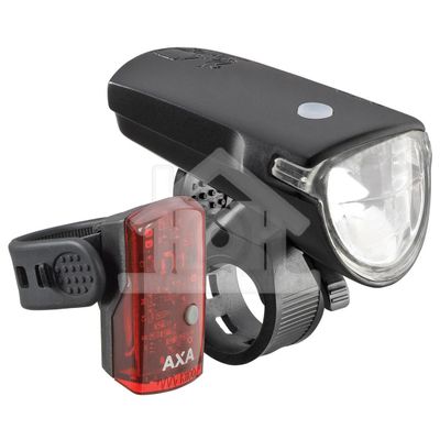 AXA verlichtingsset Greenline 40 USB 40 lux / 1 LED on/off