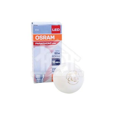 Osram Ledlamp Kogellamp LED Classic P60 Mat 6,5W E14 806lm 2700K Dimbaar 4058075288249