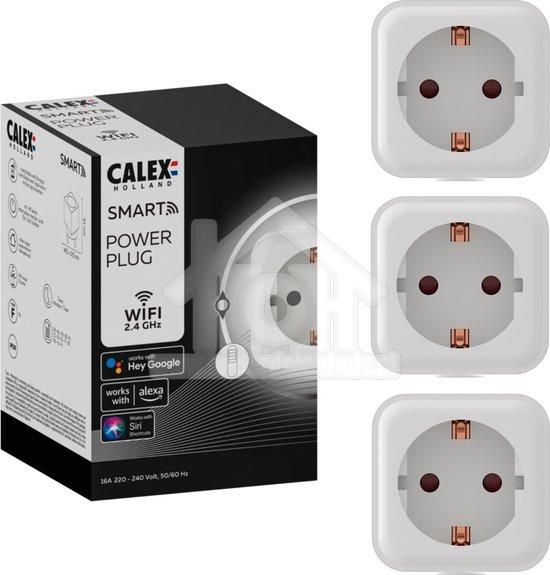 ondernemer Ironisch Markeer Calex Slimme Stekker - Set van 3 Smart Plug EU - WiFi Stopcontact met App -  Werkt met Alexa en Goog | Onderdelenhuis