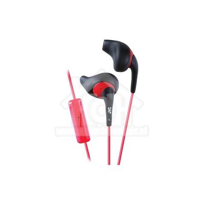JVC Hoofdtelefoon Gumy Sport, In Ear met Microfoon en Afstandsbediening Zwart/rood met 1