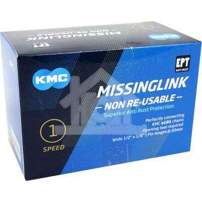 KMC sluitschakel MissingLink Z1eHX NR EPT zilver wide(40)
