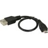 Afbeelding van Valueline USB 2.0 Kabel Micro-B Male - USB A Female 0.20 m Zwart VLCB60570B02