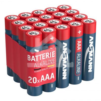 Ansmann Alkaline batterij AAA 20 stuks