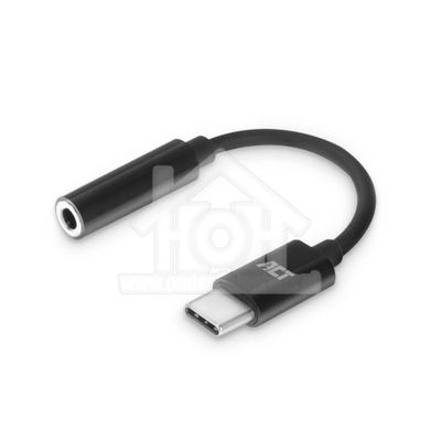 ACT USB Kabel USB Type-C naar 3.5mm jack audio adapter headset AC7380