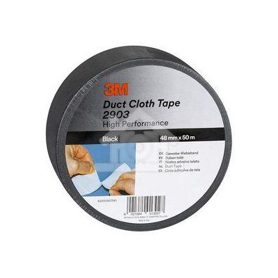 3M Scotch® Duct Cloth Tape 2903 Zwart 48 mm x 50 m 290348B
