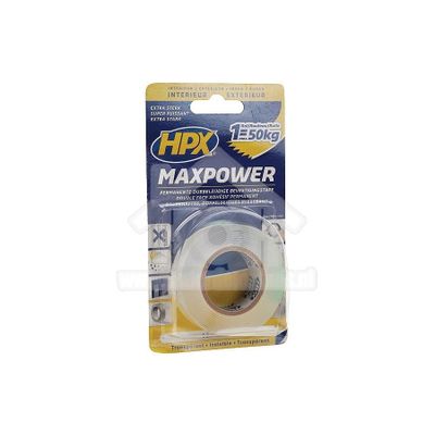 HPX Tape Max Power Transparant Bevestigingstape, 19mm x 2 meter HT1902