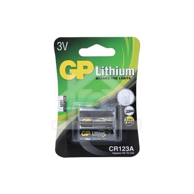 GP Batterij Foto batterij DL123A 3V Lithium 070CR123AC2