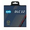 Afbeelding van KMC ketting DLC12 black/red 126s