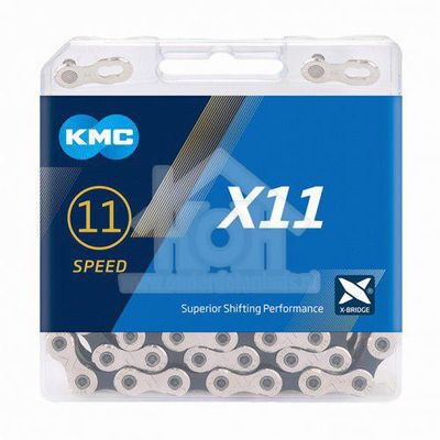 KMC ketting X11 silver/black 114s