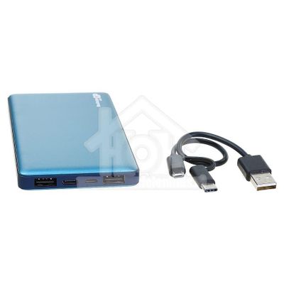 GP Powerbank Portable Powerbank MP10MA 10000mAh, Micro USB en USB-C 130MP10MAMIDTEAL