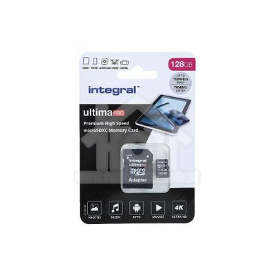 Integral Memory card UltimaPro High Speed Class 10 (incl.SD adapter) INMSDX128G-100/90V30
