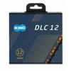 Afbeelding van KMC ketting DLC12 black/orange 126s