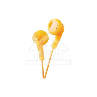 JVC Hoofdtelefoon Gumy, In Ear met krachtig geluid Oranje met 1 meter snoer HAF160DE(P)