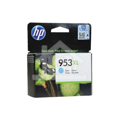 HP Hewlett-Packard Inktcartridge No. 953XL Cyan Officejet Pro 8210, 8218, 8710 2551984