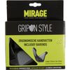 Afbeelding van Mirage handvatten Grips in Style 134mm zwart/grijs met baren