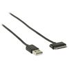 Afbeelding van Valueline Data en Oplaadkabel Apple Dock 30-Pins - USB A Male 2.00 m Zwart VLMB39100B20