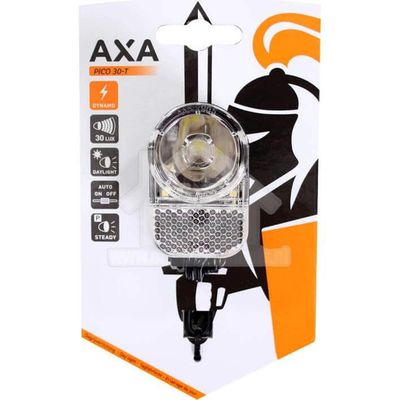 AXA koplamp Pico30-T Steady Auto LED 30 lux dynamo aan/uit
