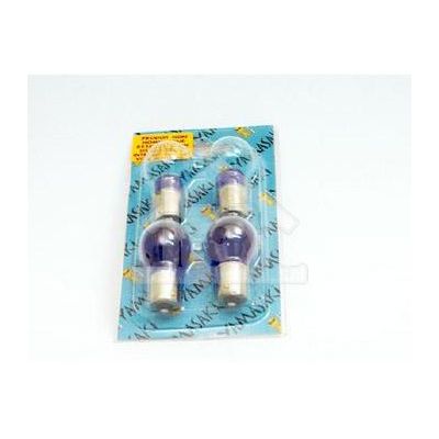 Lamp-set 2X 12V-10W + 2X 12V-23W blauw